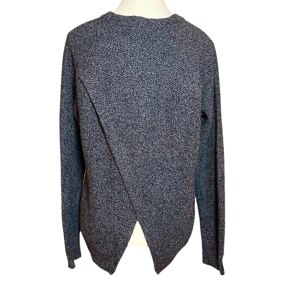 Madewell Gray Marled Knit Tulip Back Long Sleeve Sweater Women’s M Style# G6851 - Picture 1 of 8